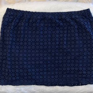 Gap Eyelet Skirt Navy XXL